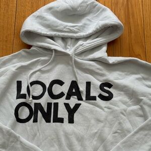 White Aviator Nation Locals Only Hoodie